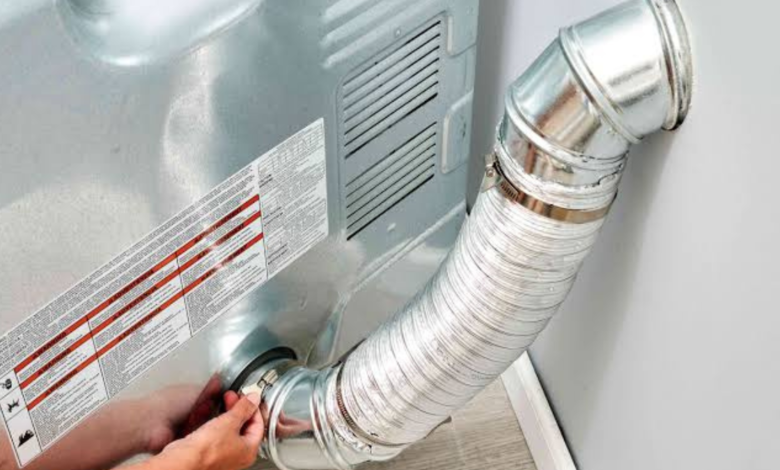 dryer duct hose installation