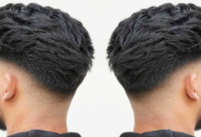 mid taper fade black male